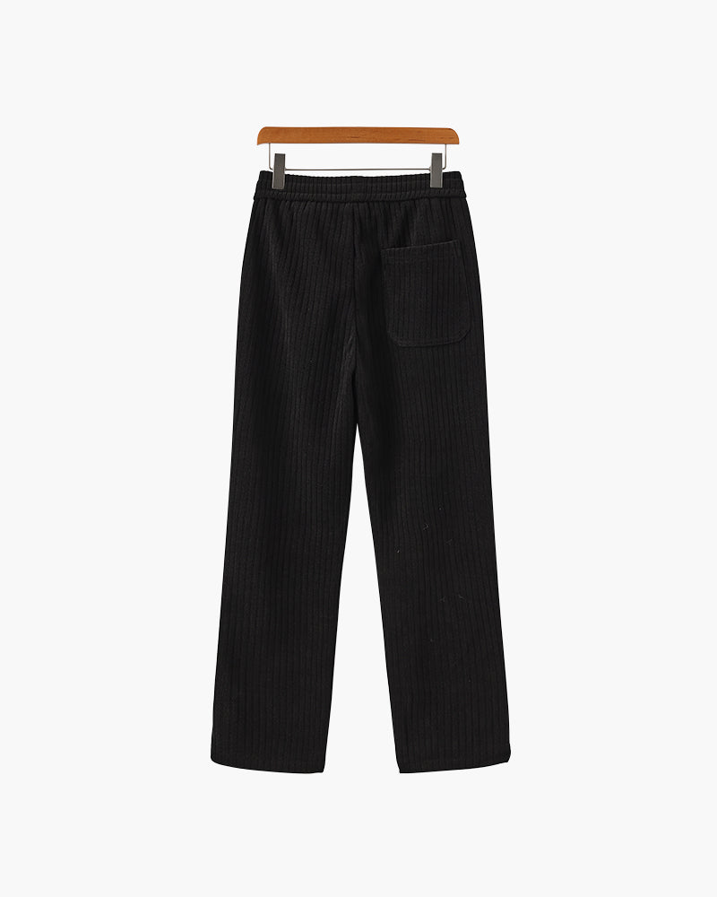 Tristano - Velvet Corduroy Trousers by Ares Milano