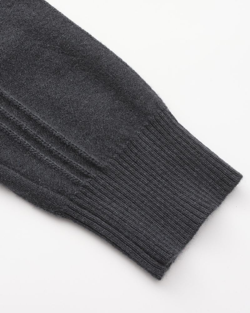 Bartolomeo - Cashmere Ribbed Half Zip by Ares Milano