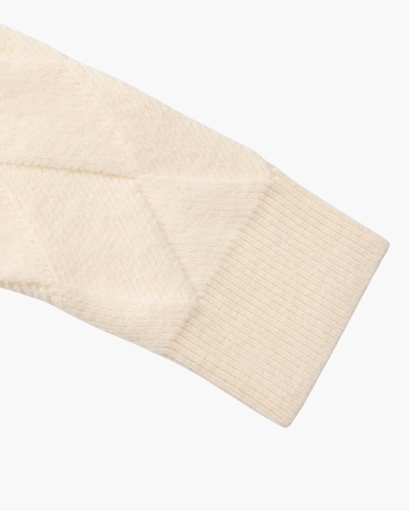 Pacifico - Diamond Knit Crewneck Sweater by Ares Milano