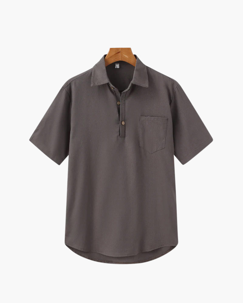 Maxime - Linen Polo by Ares Milano