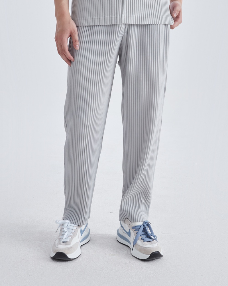 Silvio - Ribbed Cotton Pants by Ares Milano