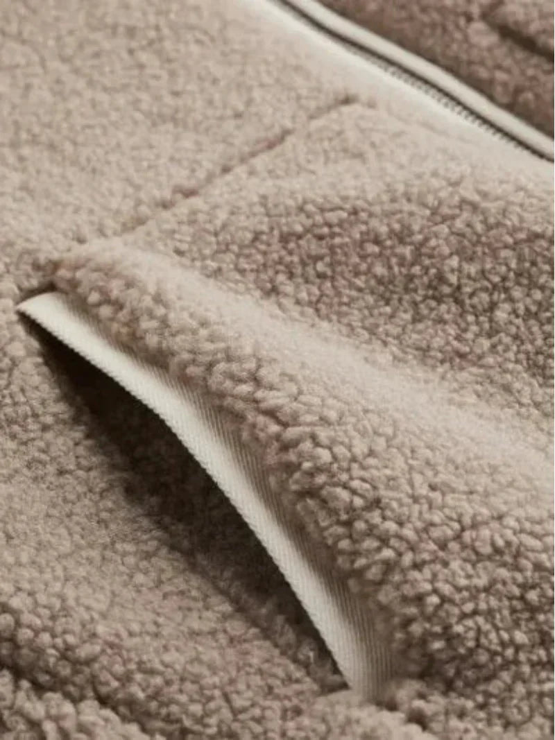 Ambrosia - Cozy Soft Sherpa Lined Coat by Ares Milano