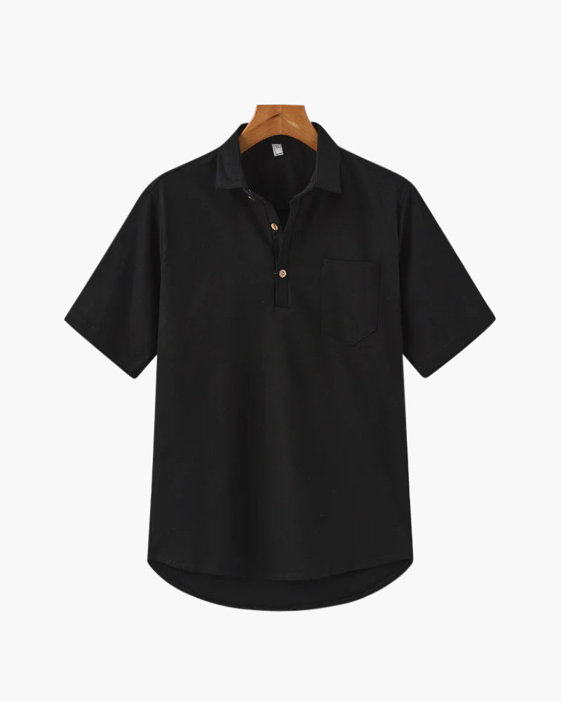 Maxime - Linen Polo by Ares Milano