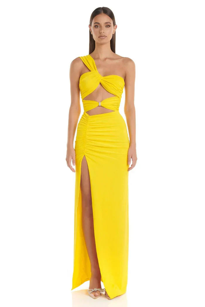 Arianna - Power Mesh Maxi Dress by Ares Milano
