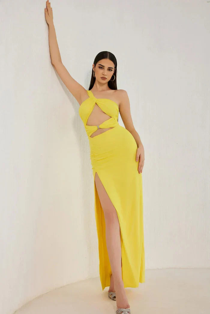 Arianna - Power Mesh Maxi Dress by Ares Milano
