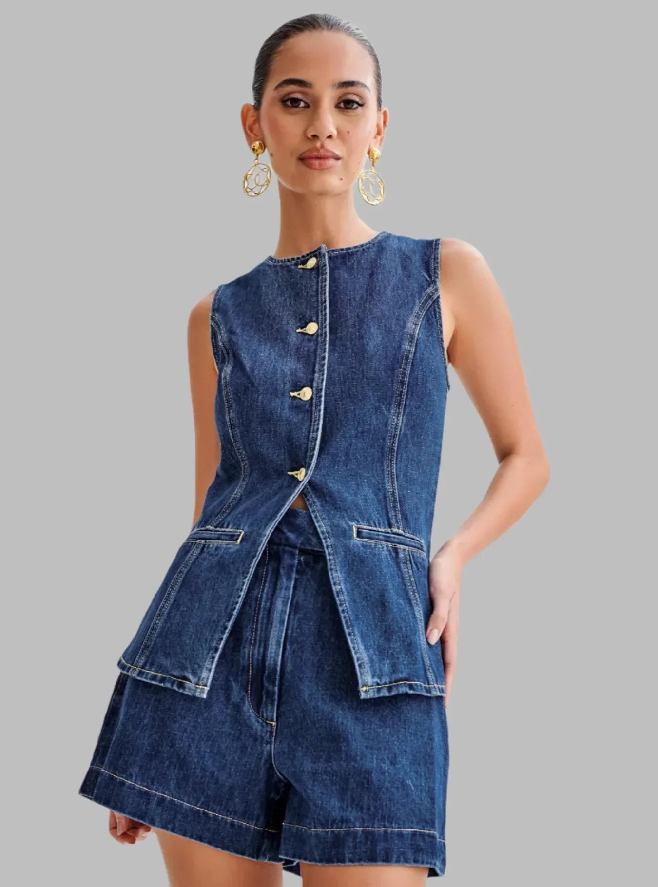 Guendalina - Denim Set by Ares Milano