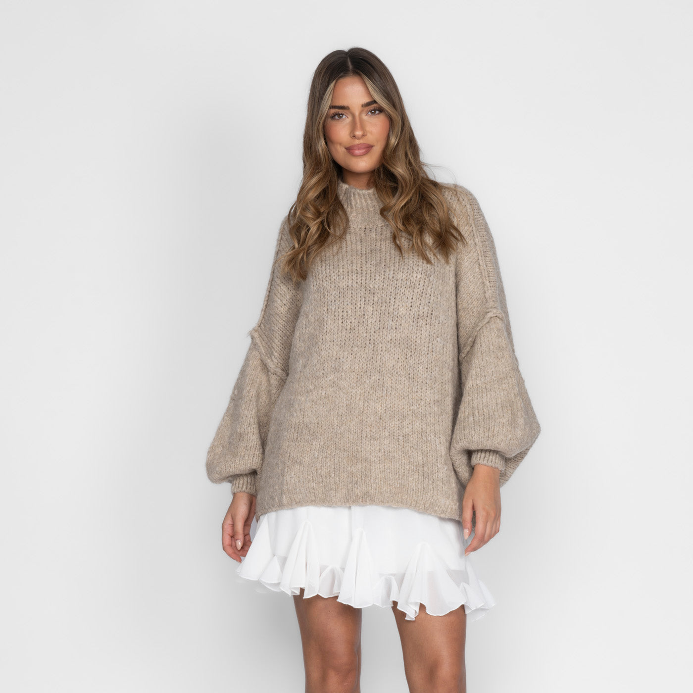 Zenaida - Layered Knit Turtleneck by Ares Milano