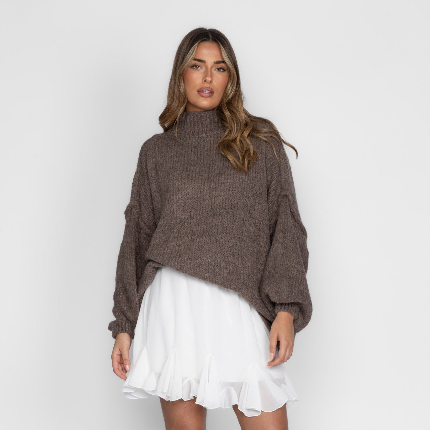 Zenaida - Layered Knit Turtleneck by Ares Milano