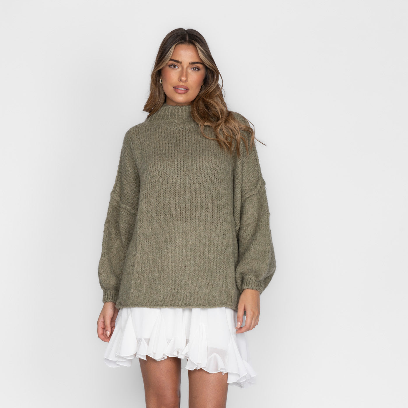 Zenaida - Layered Knit Turtleneck by Ares Milano