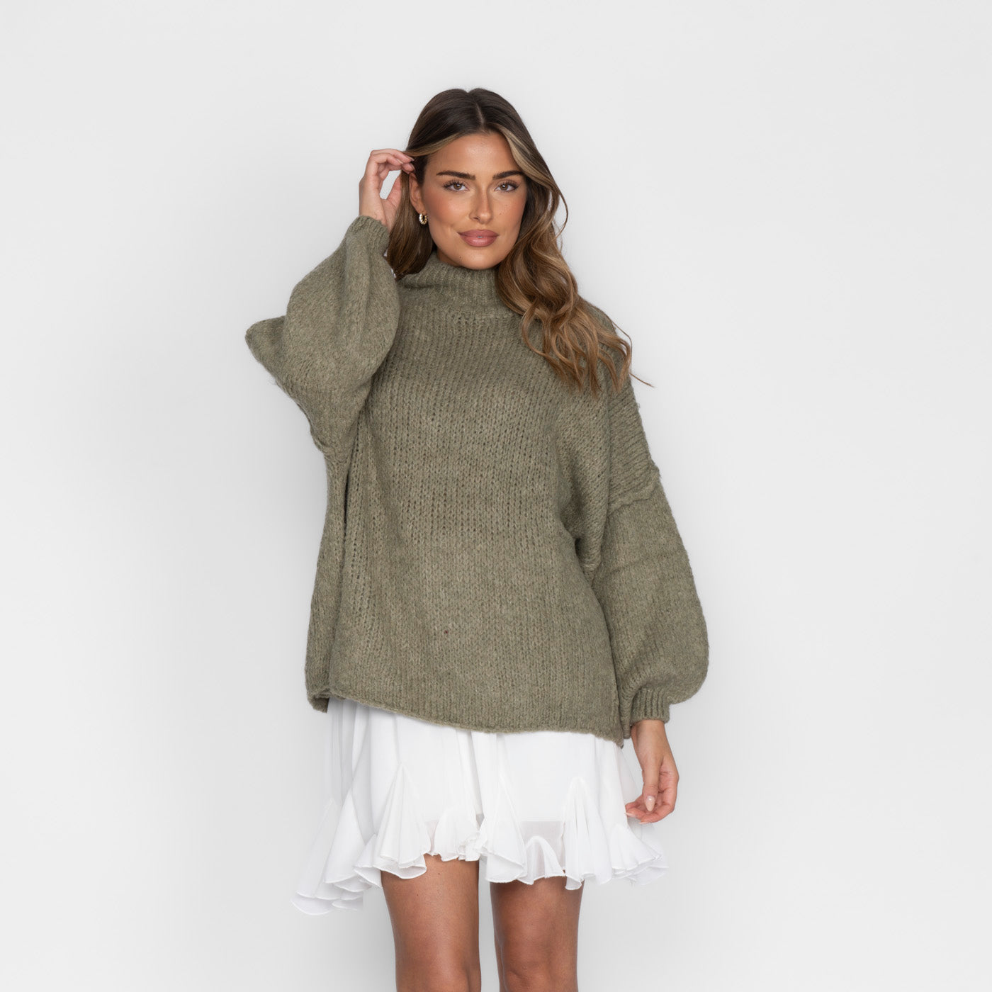 Zenaida - Layered Knit Turtleneck by Ares Milano