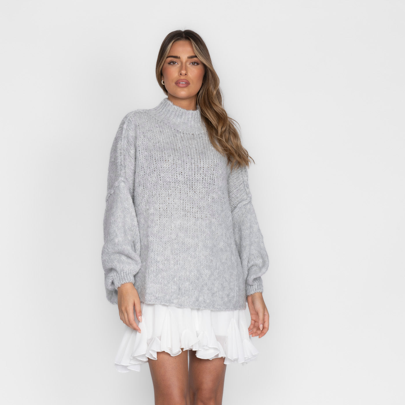 Zenaida - Layered Knit Turtleneck by Ares Milano
