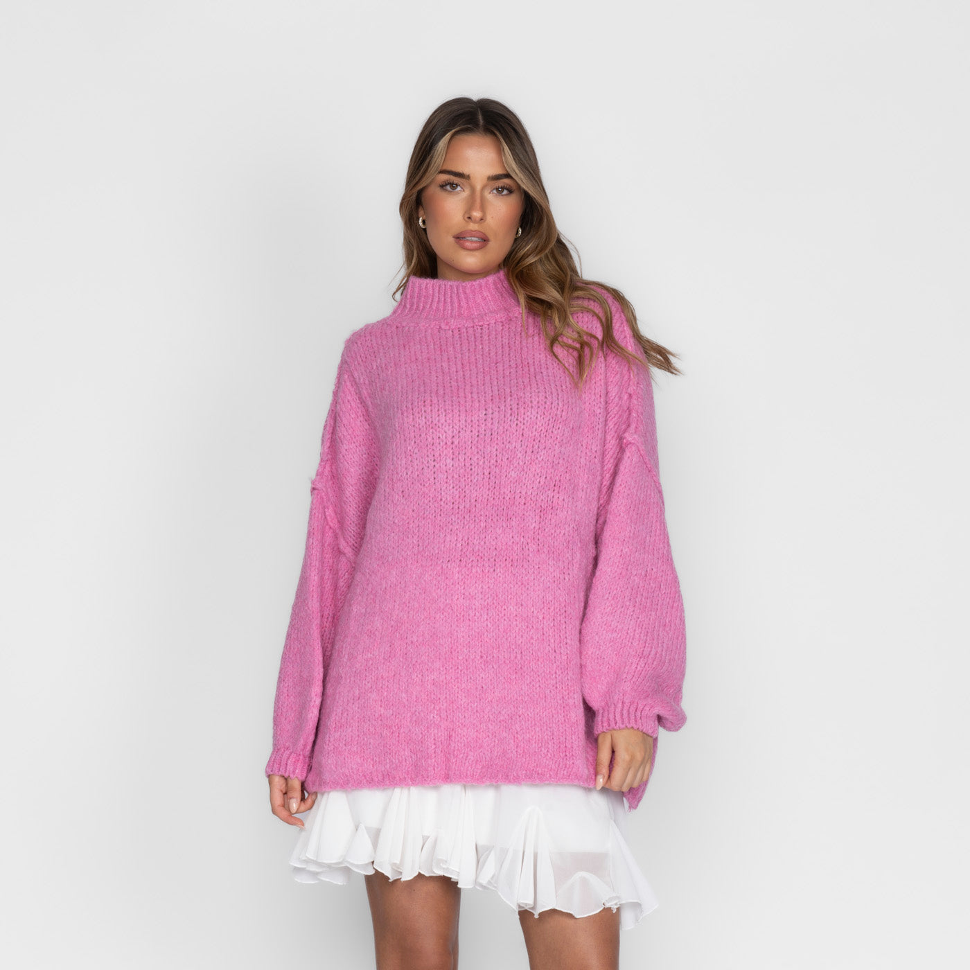 Zenaida - Layered Knit Turtleneck by Ares Milano