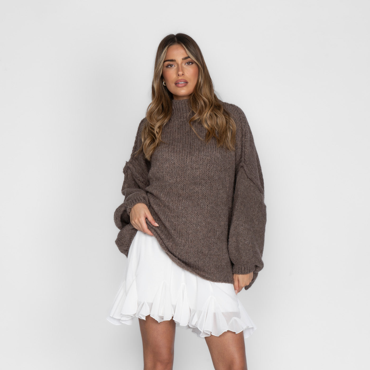 Zenaida - Layered Knit Turtleneck by Ares Milano