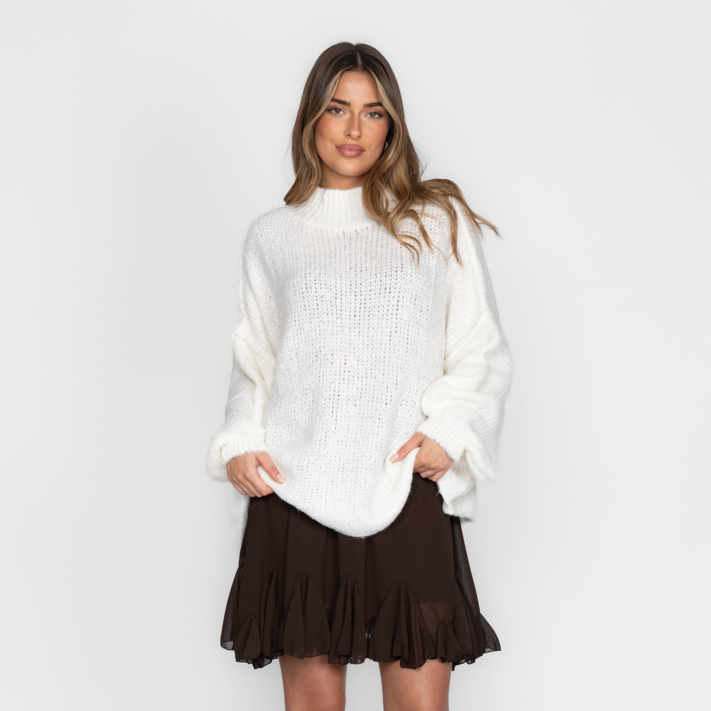 Zenaida - Layered Knit Turtleneck by Ares Milano
