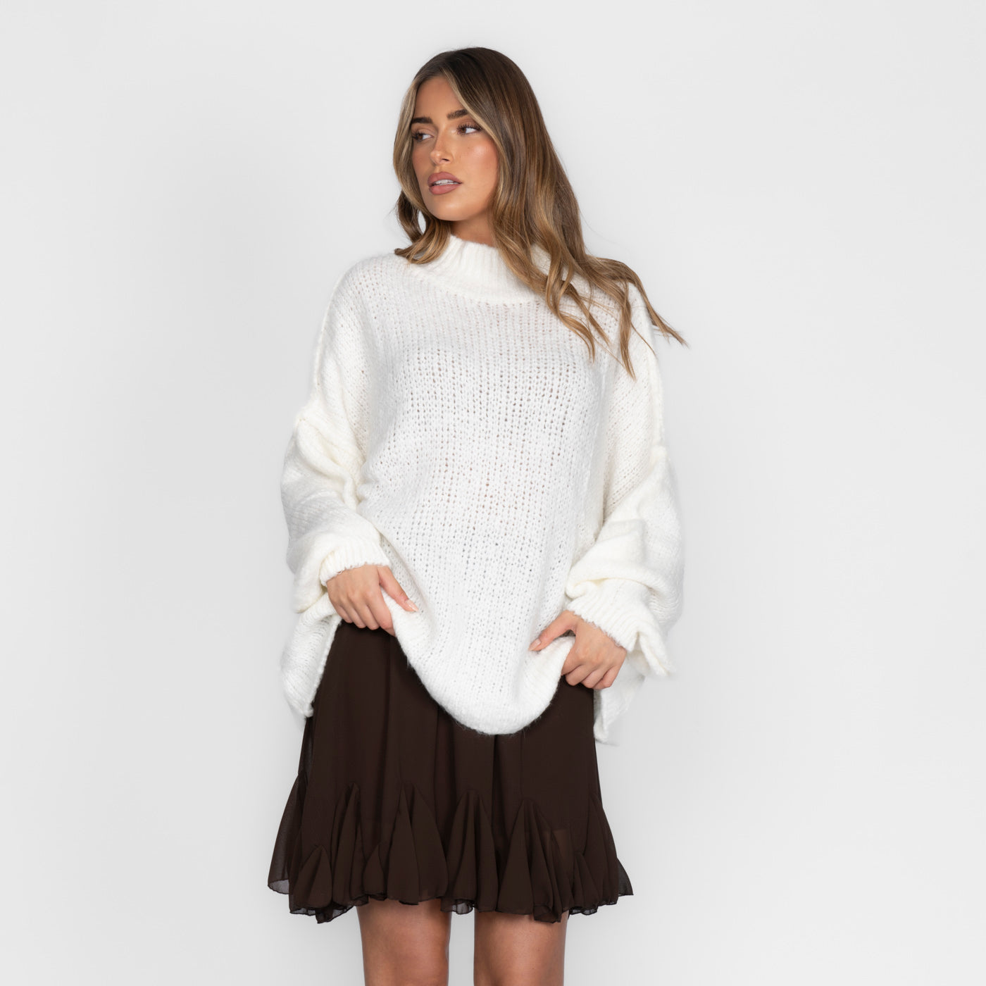 Zenaida - Layered Knit Turtleneck by Ares Milano