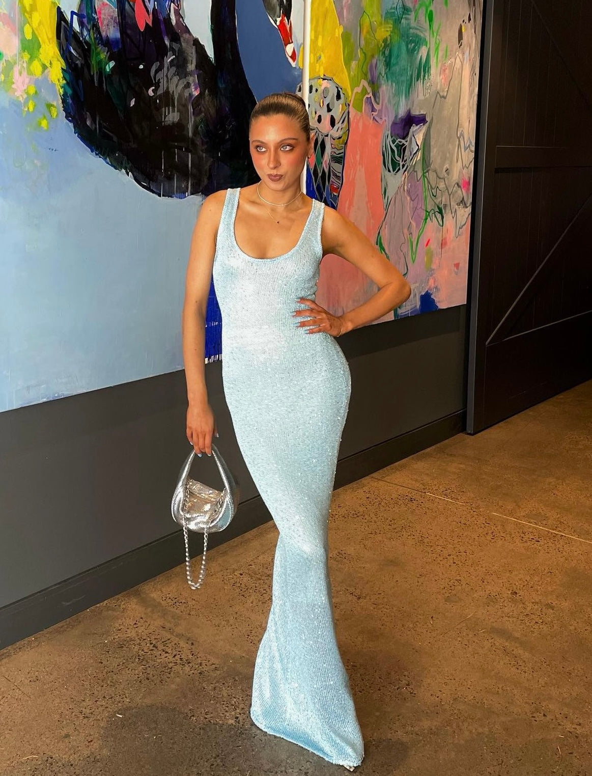 Aurelia - Sequin Maxi Dress by Ares Milano