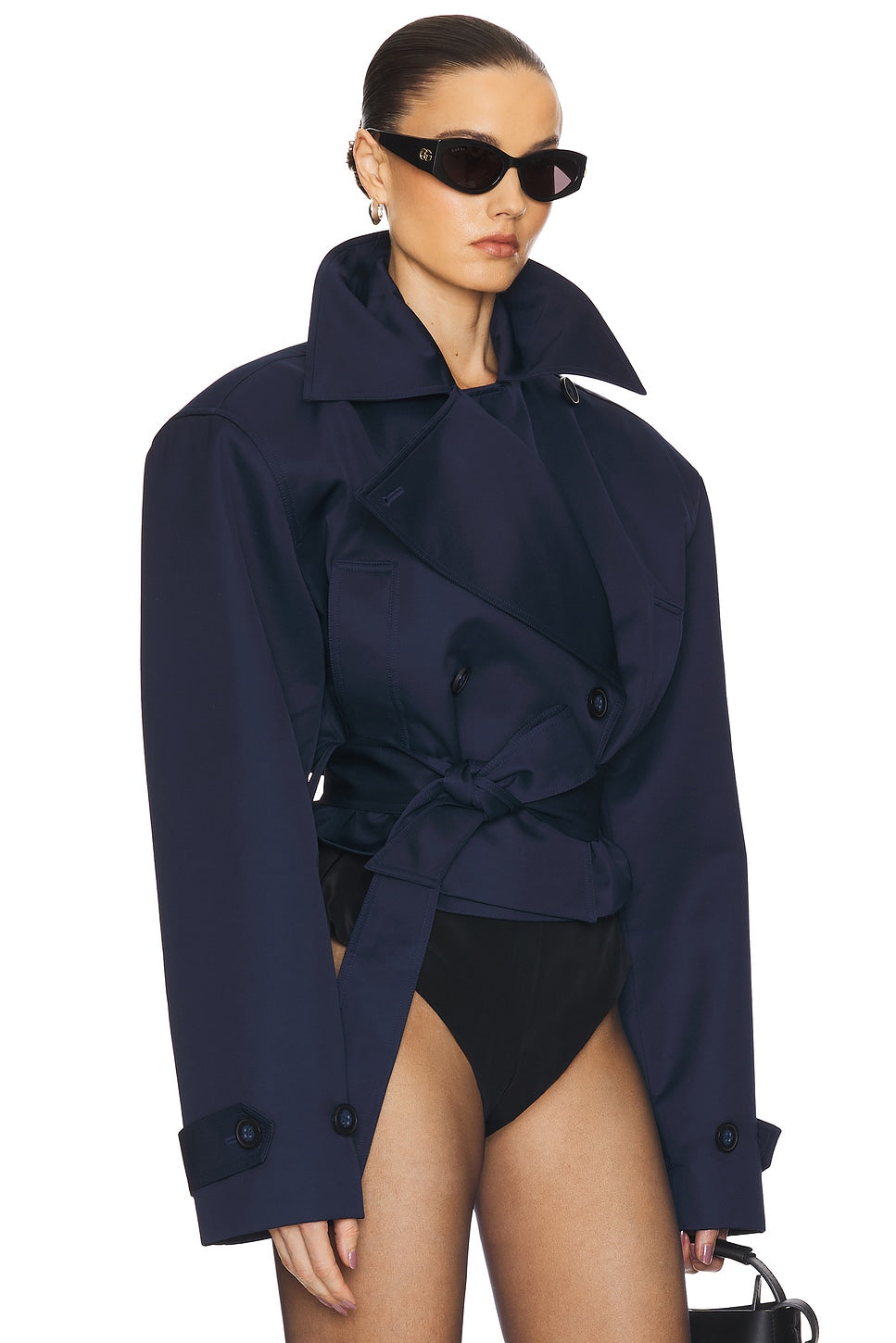Ardelia - Wool Trench Coat by Ares Milano