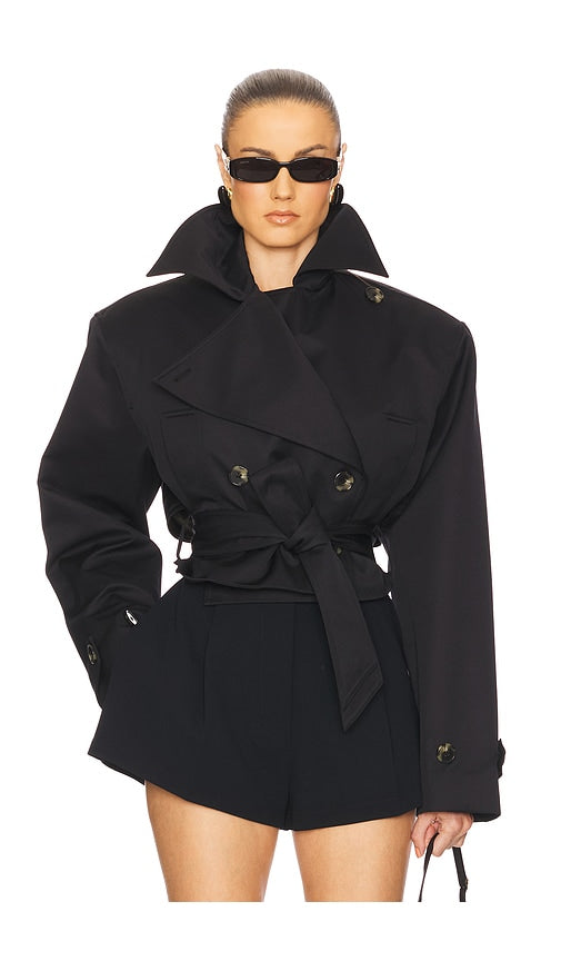 Ardelia - Wool Trench Coat by Ares Milano
