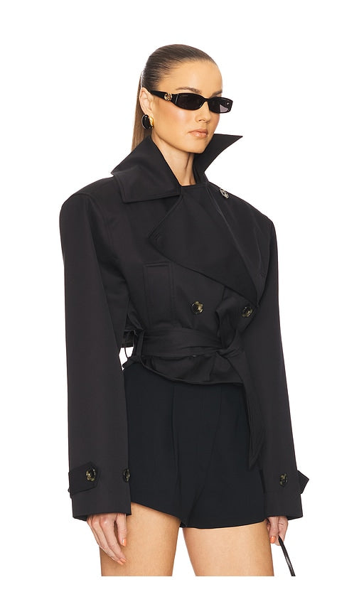 Ardelia - Wool Trench Coat by Ares Milano