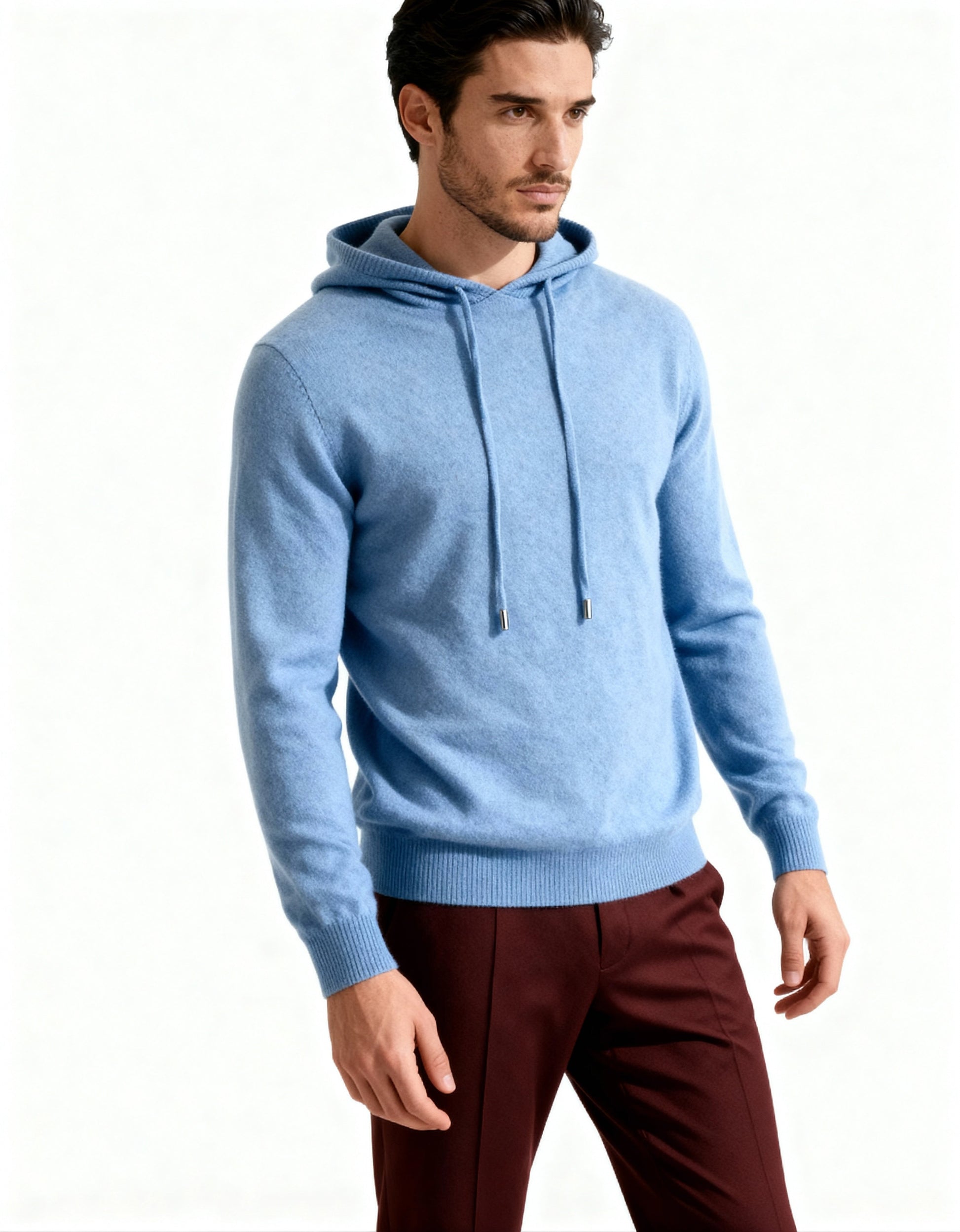 Enrico - Cashmere Hoodie by Ares Milano
