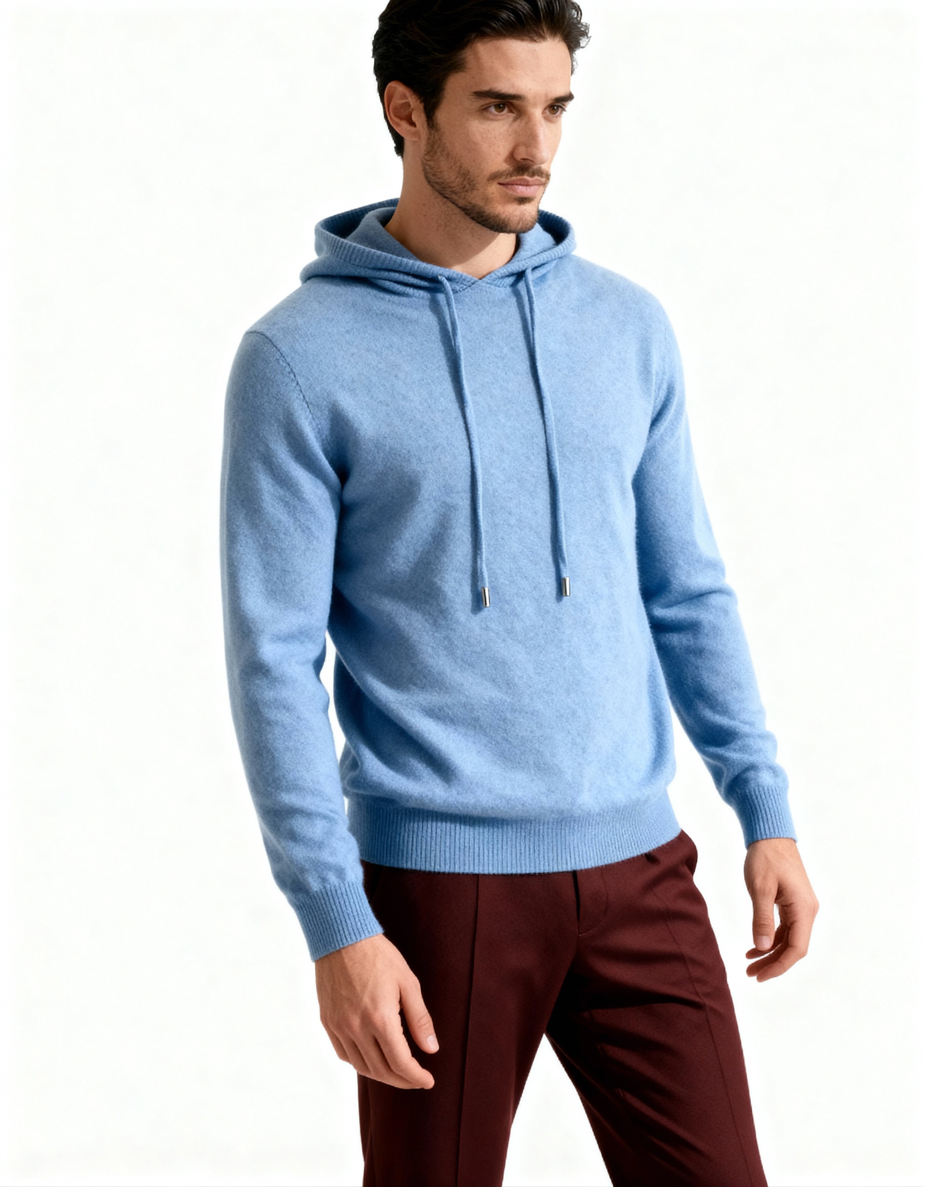 Enrico - Cashmere Hoodie by Ares Milano