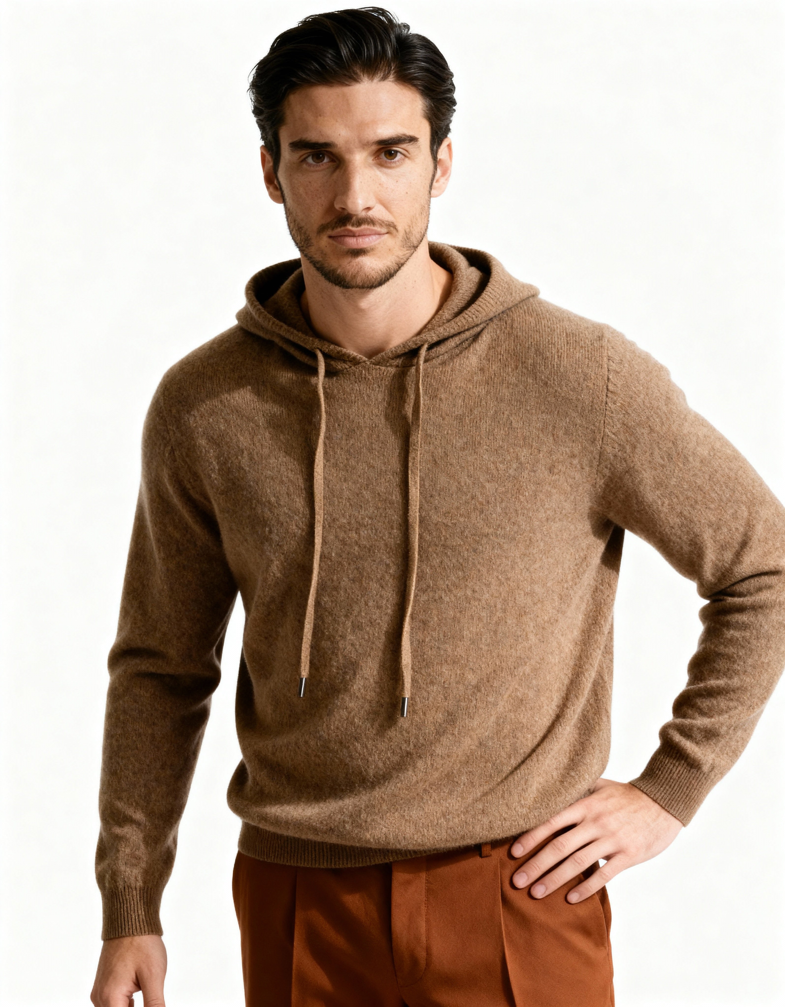 Enrico - Cashmere Hoodie by Ares Milano