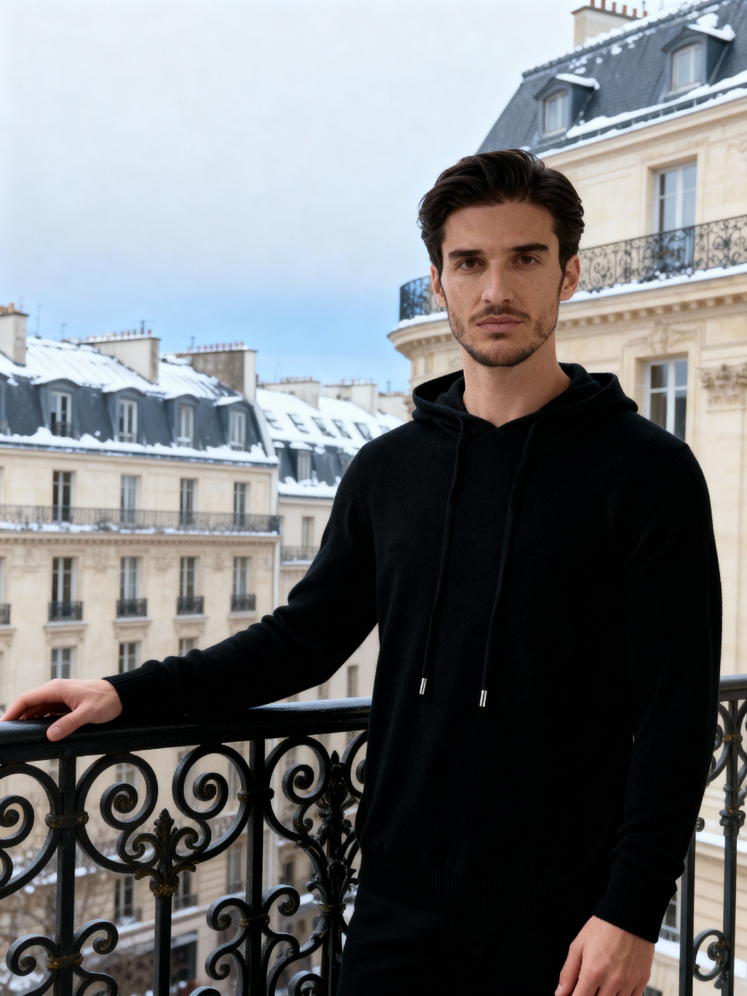 Enrico - Cashmere Hoodie by Ares Milano