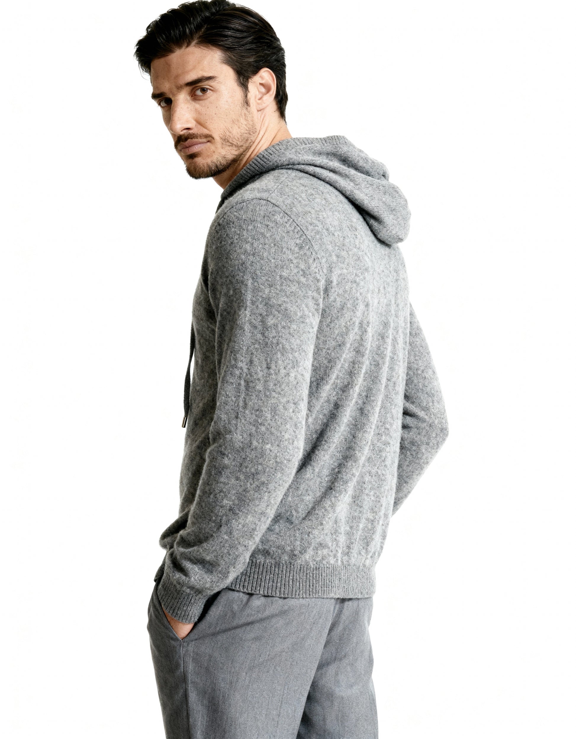 Enrico - Cashmere Hoodie by Ares Milano