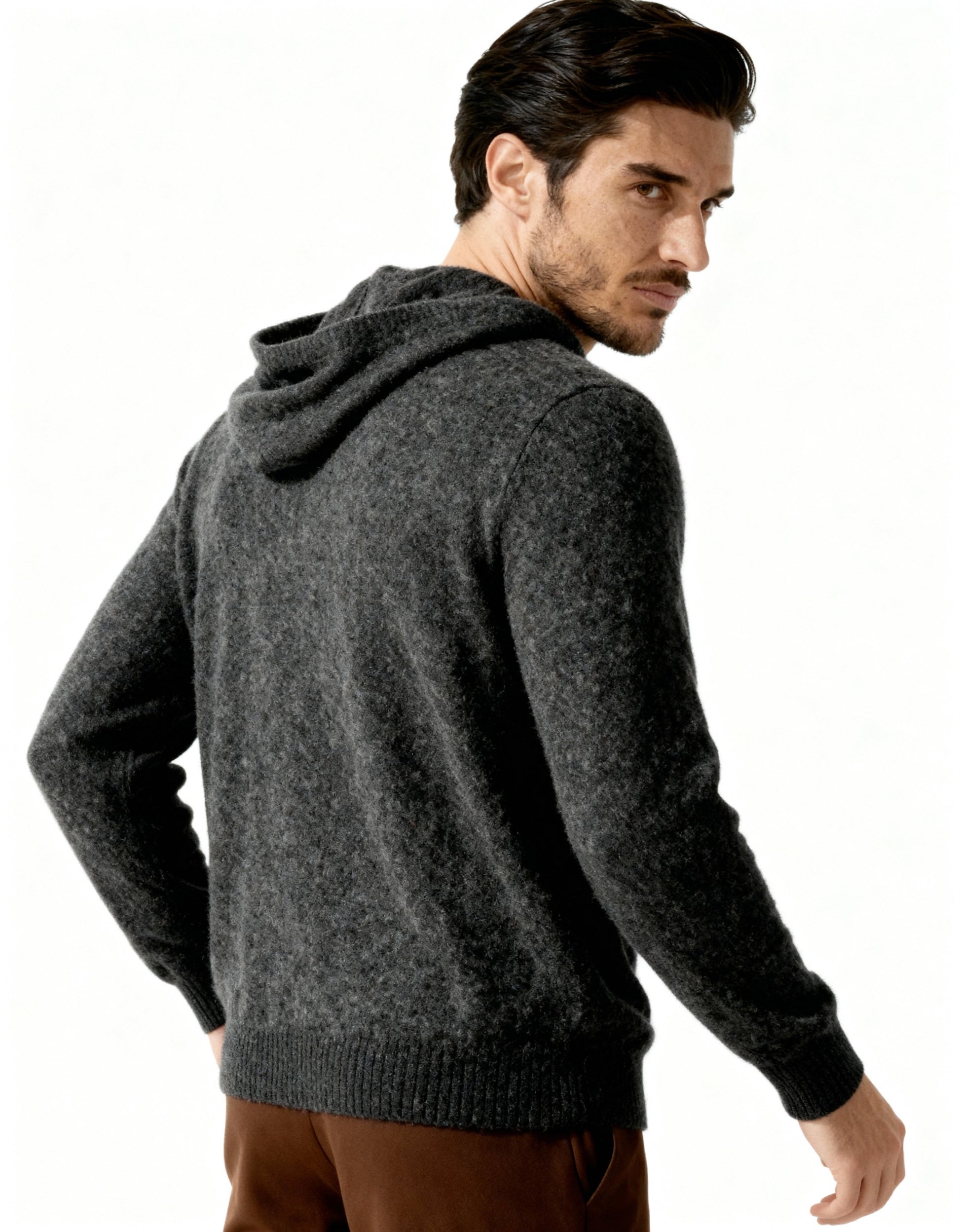 Enrico - Cashmere Hoodie by Ares Milano