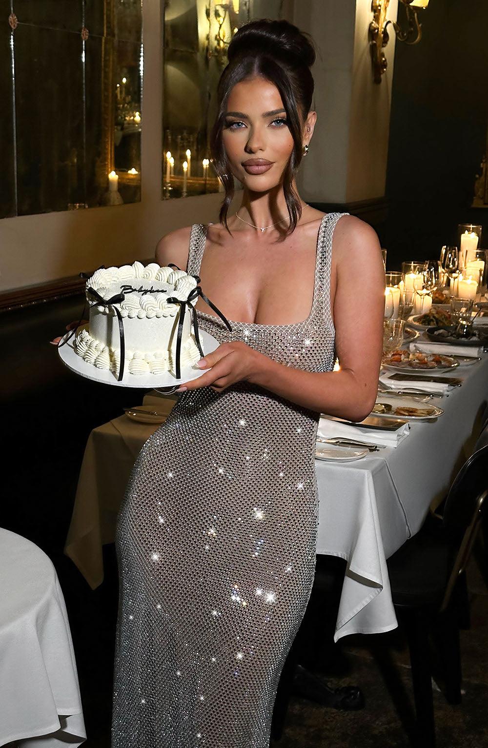 Alessa - Petra Polyester Maxi Dress by Ares Milano