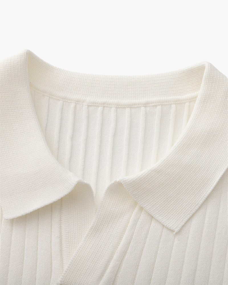 Florian - Cotton Ribbed Polo by Ares Milano