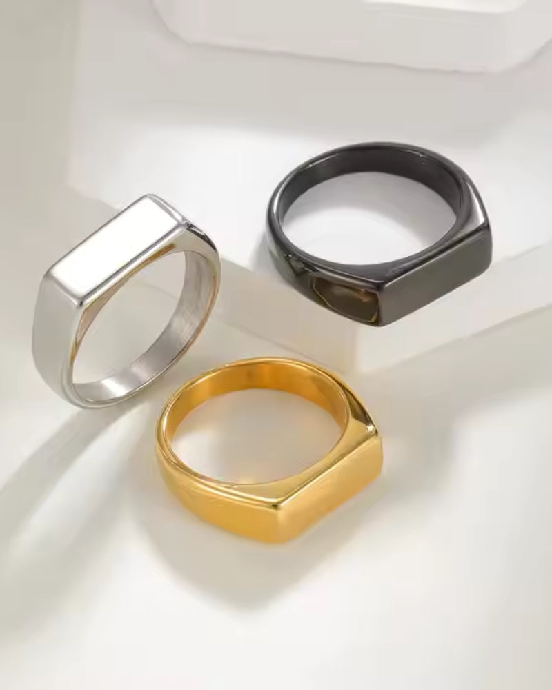 Emanuele - Signet Ring by Ares Milano