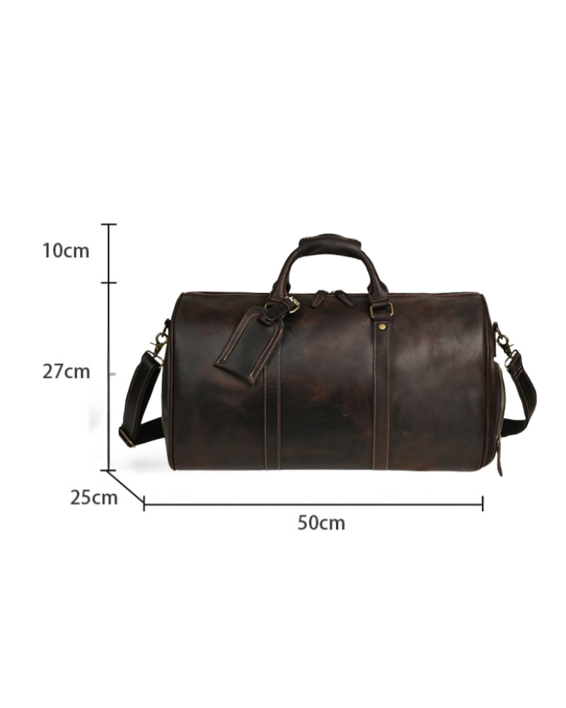 Beniamino - Leather Duffle by Ares Milano