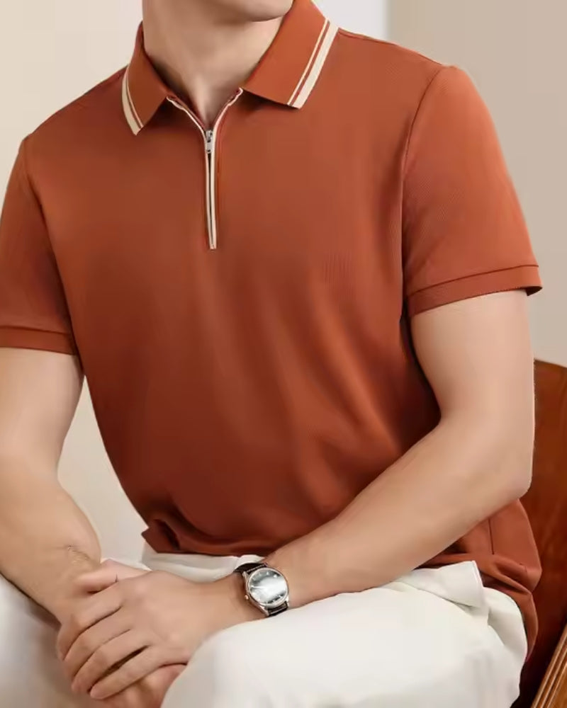 Vincenzo - Ridgeway Zip Polo Modern by Ares Milano