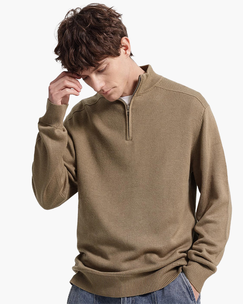Cyprien - Merino Wool Half-Zip by Ares Milano