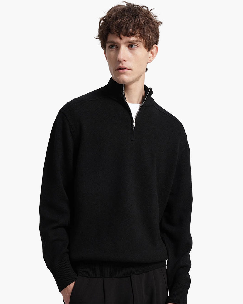 Cyprien - Merino Wool Half-Zip by Ares Milano