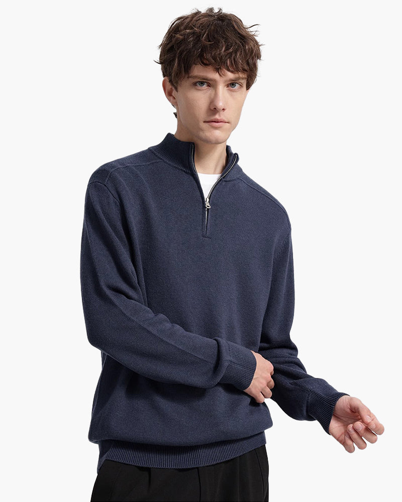 Cyprien - Merino Wool Half-Zip by Ares Milano