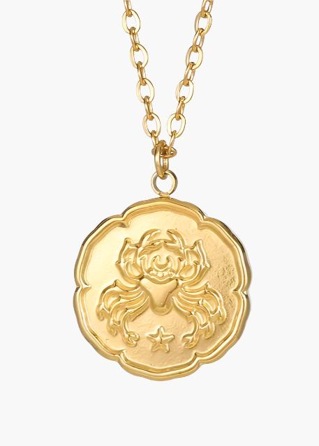 Zeno - Gold Zodiac Necklace by Ares Milano