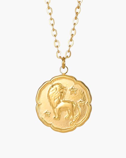 Zeno - Gold Zodiac Necklace by Ares Milano