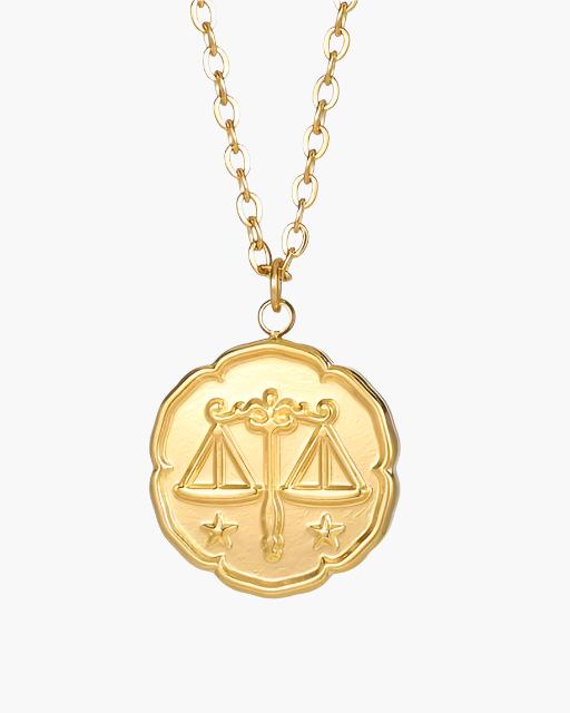 Zeno - Gold Zodiac Necklace by Ares Milano