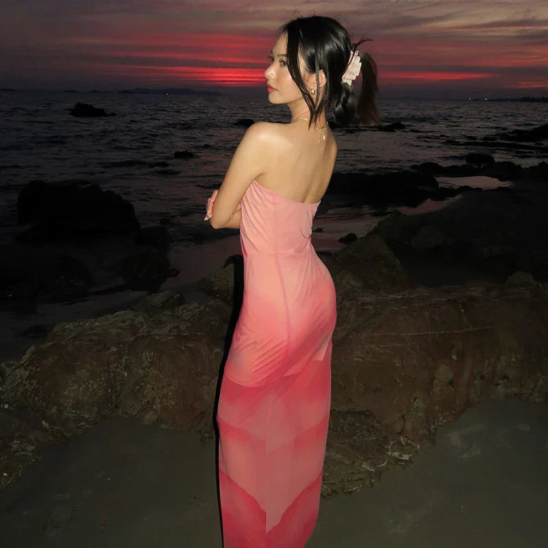 Fiorella - Sunset Strapless Maxi by Ares Milano