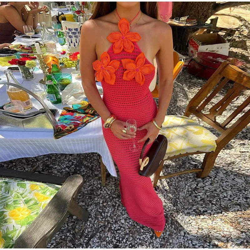 Eugenia - Crochet Maxi Dress by Ares Milano