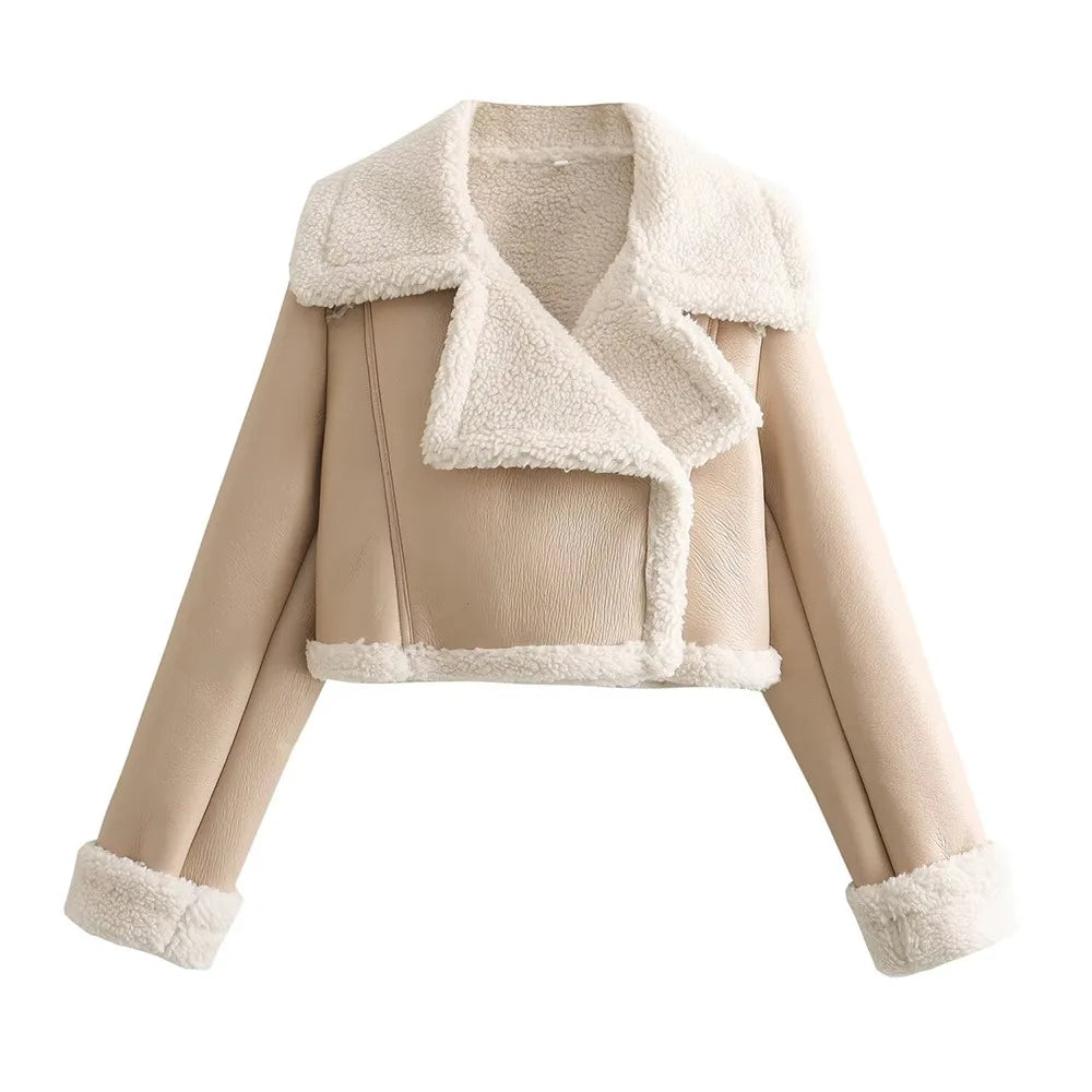 Alda - Fleece Jacket Fur by Ares Milano