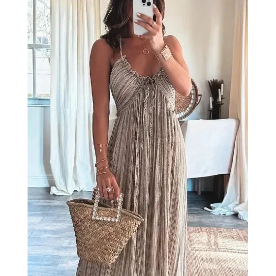 Daria - Maxi Dress Silk Lightweight by Ares Milano