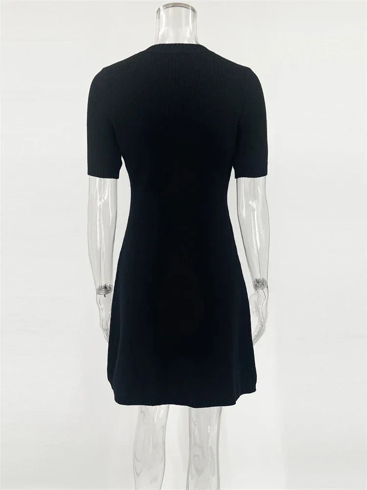 Giorgia - Knit Mini Dress by Ares Milano