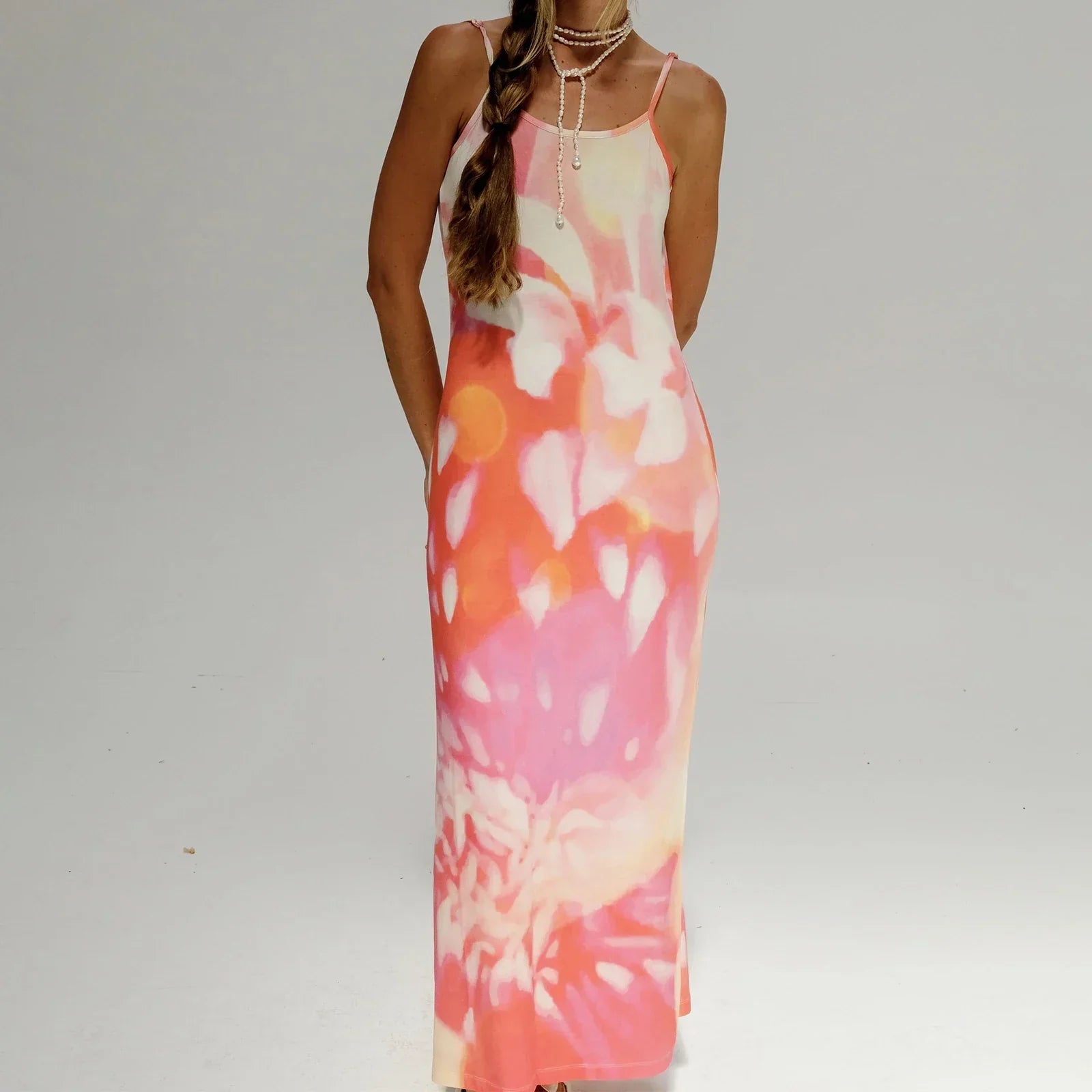Eva - Silk Maxi Dress by Ares Milano