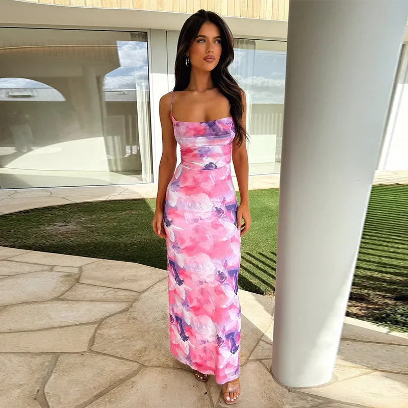 Corina - Floral Maxi Dress by Ares Milano