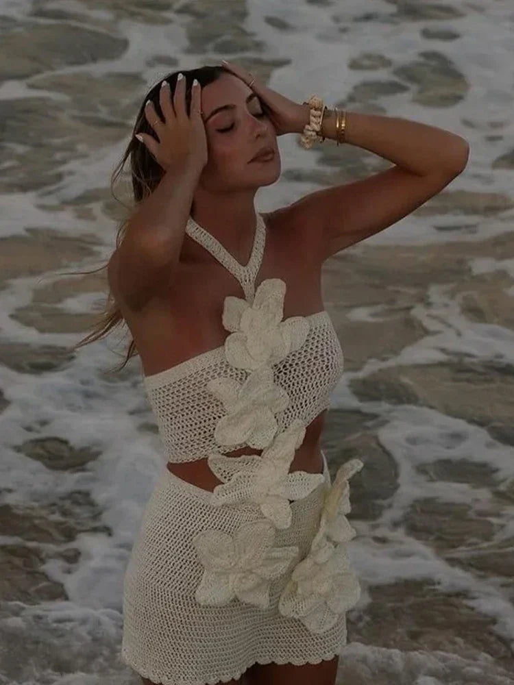 Lavinia - Gemma Crochet Dress by Ares Milano