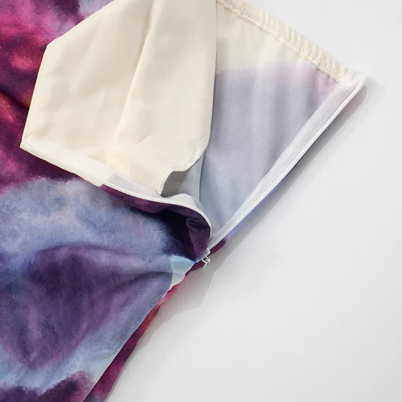 Evelina - Orchid Silk Dress by Ares Milano