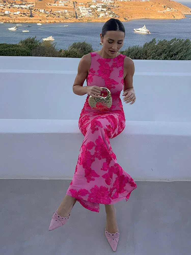 Armida - Elegant Floral Gown by Ares Milano